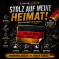 🚨BESTSELLER!🇩🇪🦅 „STOLZ AUF MEINE HEIMAT“ Aufkleber DIN A8